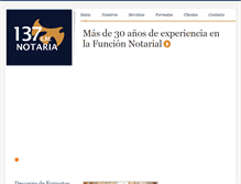 Tablet Screenshot of notaria137edomex.com